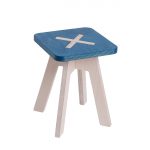 Väike kandiline tool / taburet, sinine