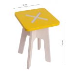Square chair, yellow