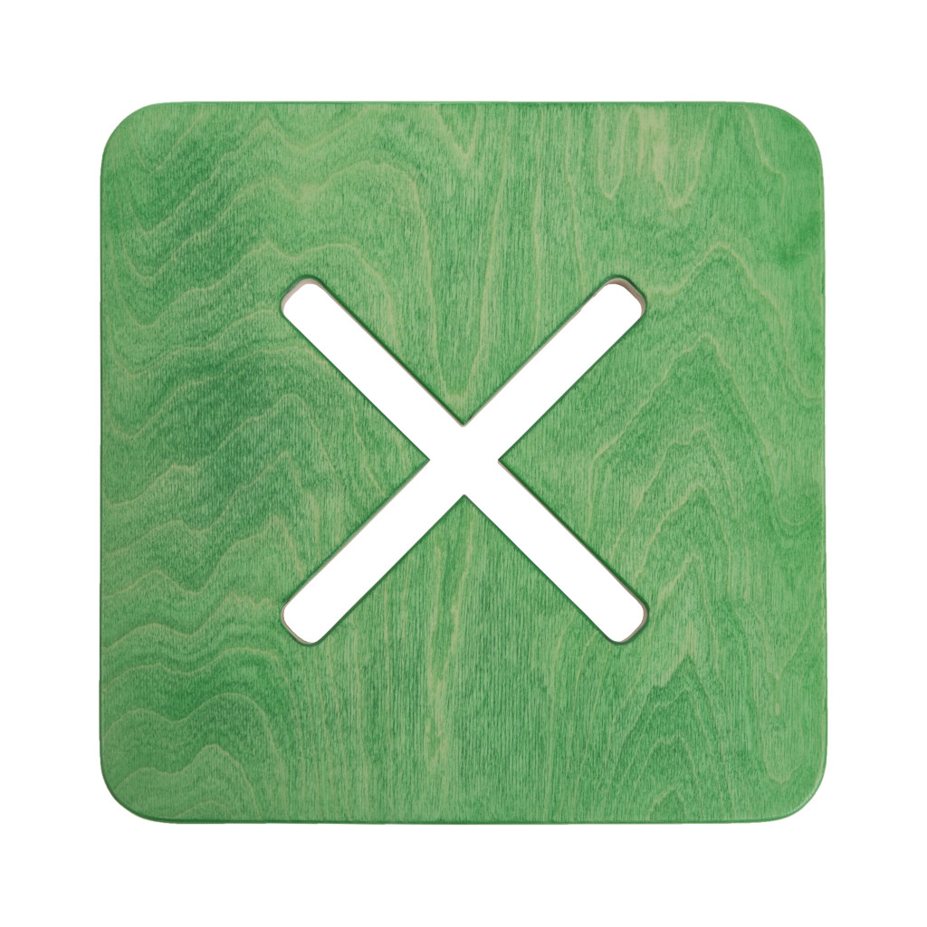 Kandiline tool / taburet, roheline