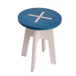 Round chair, blue